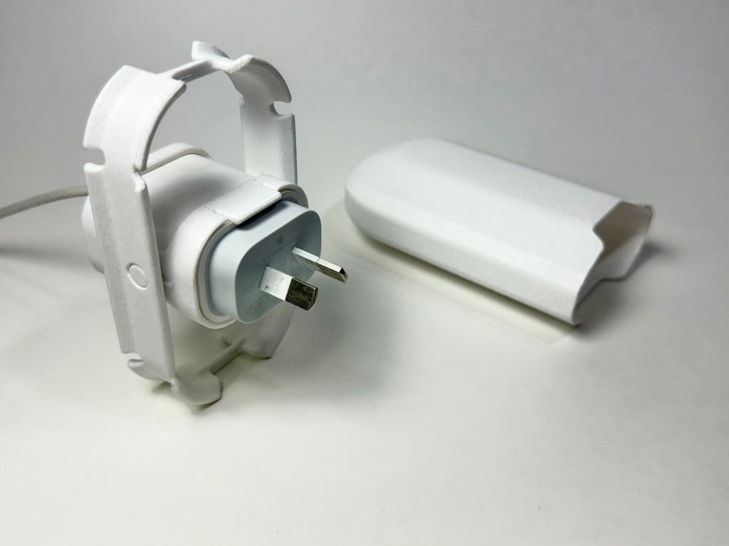Rotating Charger Case & Cable Organiser for Apple 20W Australian Charger