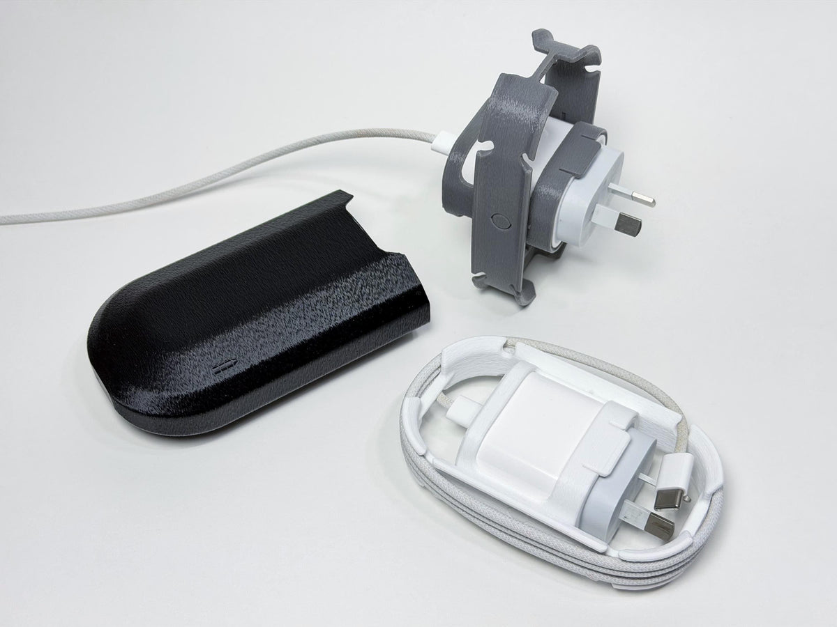 Rotating Charger Case & Cable Organiser for Apple 20W Australian Charger