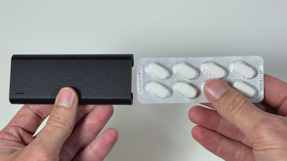 Pill Blister Pack Hard Case - Fits Panadol, Nurofen etc