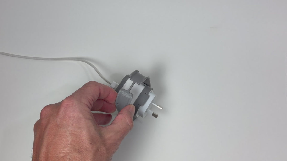 Rotating Charger Case & Cable Organiser for Apple 20W Australian Charger